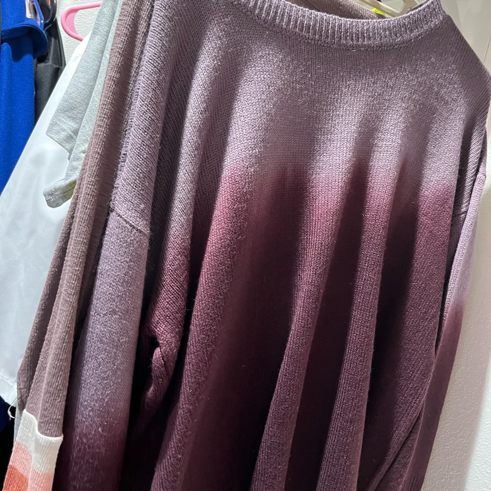 Purple ombre sweater